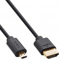 Kabel, HDMI-Micro Ultra High Speed,  1m, Micro-HDMI St.>HDMI St., 8K, InLine?