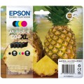 TIEP, Epson #604XL Multipack (4), Original Epson Tintenpatronen (Ananas) C/M/Y/Bk