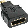 Kabel, HDMI-Adapter, Micro HDMI Stecker>HDMI Buchse, vergoldete Kontakte, InLine?