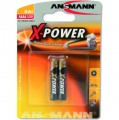 Batterie, AAAA, Ansmann Alkaline X-Power, 2er Pack (1510-0005)