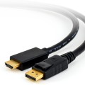 Kabel, DisplayPort Kabel, DisplayPort zu HDMI Konverter Kabel, 1,5m, schwarz