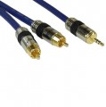 Kabel, Cinch/Klinke Kabel, 2x Cinch St an 3,5mm Klinke St,  5m, Premium, InLine®