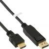 Kabel, DisplayPort Kabel, DisplayPort zu HDMI Konverter Kabel, 2m, 4K/60Hz, schwarz, InLine?