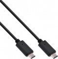 Kabel, USB 3.2 Typ C, 1m, C St. <> C St., schwarz