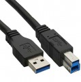Kabel, USB 3.0, A - B, 5m, schwarz