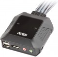NET, KVM-Switch, Auto. PC Umschalter 2x DP 1.2 / USB /Audio, Aten