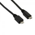 Kabel, USB, Micro USB Stecker A an Micro USB Stecker B, 0,3m