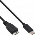 Kabel, USB 3.1 Typ C, 1m, C St. an Micro-B St., schwarz, InLine?