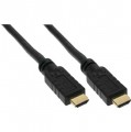 Kabel, HDMI-High Speed mit Ethernet,  1m, vergoldete Kontakte, schwarz