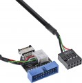 Kabel, USB 3.1 Adapter, USB 3.1 zu 3.0 Adapter intern, InLine®