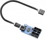 Kabel, USB 2.0, Intern-Pfostenanschluss USB-Verteiler 2fach, 9-PIN