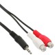 Kabel, Cinch Adapter, 2x Cinch Bu. an 3,5mm Klinke St., 0,2m, InLine?