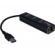 NET, USB3.0, 10/100/1000 Netzwerkadapter & USB 3.0 Hub 3-Fach