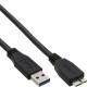 Kabel, USB 3.0, Micro B <> A, 0,5m, schwarz, InLine?
