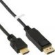 Kabel, DisplayPort Kabel, DisplayPort zu HDMI Konverter Kabel, 2m, schwarz, InLine?