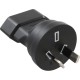 Stecker, Reiseadapter, Australien Stecker zu Euro Buchse, InLine?