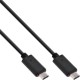 Kabel, USB 3.2 Typ C, 5m, C St. <> C St., schwarz