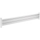 Halterung, Slatwall, Aluminium Panel für Tischhalterung, weiß, 1m, InLine®
