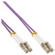 Kabel, LWL-Duplex, LC/LC, 25m, OM4, Lila